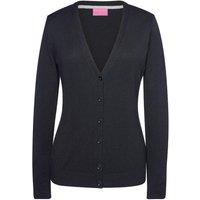 Brook Taverner Women's Augusta V Neck Cardigan in Black | Size: Medium