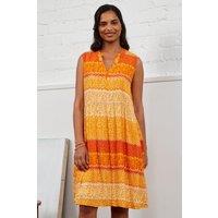 Nomads Clothing Women's Crinkle Gathered Tunic Dress in Yellow | Size: 8