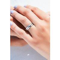 Otis Jaxon London Women's Triple Band Russian Sterling Silver Ring | Size: V
