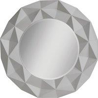 Orsina 3D Effect High Gloss Wall Mirror in Grey