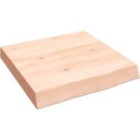 Berkfield Home Wall Shelf 40x40x(2-6) cm Untreated Solid Wood Oak in Brown
