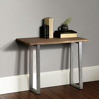 IH Design Galilee Console Table Grey Essential Live Edge in Brown