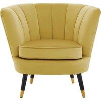 Loretta Velvet Chair With Black Wood And Gold Finish Legs