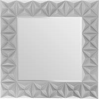 Orsina 3D Effect Wall Mirror with High Gloss Finish in Grey