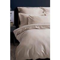 Belledorm Pima Cotton Sateen 450 Thread Count Duvet Cover in Beige | Size: Super King