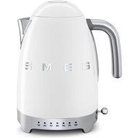 Smeg Jug Kettle & 2-Slice Toaster Set, 1.7L 3Kw Stainless Steel in White