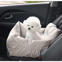 Light Grey Travel Pet Bed with Pockets