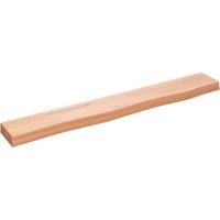 Wall Shelf Light Brown 80x10x4 cm Treated Solid Wood Oak