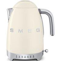 Smeg Kettle Jug & 2-slice Toaster Set 1.5L 3Kw, Stainless Steel in Cream