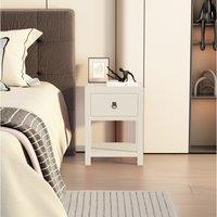 Cabinet Bits Sino 1 Drawer Bedside Table in White
