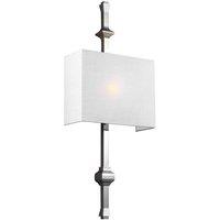 Netlighting Teva 1 Light Indoor Wall Light Polished Nickel E27 in Grey