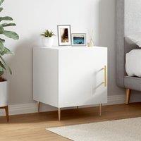Bedside Cabinet White 40x40x50 cm Engineered Wood