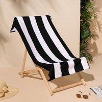 Stripe Towel Bath Quick Dry Summer Travel Microfibre Absorbent Swim