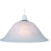 White Alabaster Glass Easy Fit Pendant Shade or Floor Lamp Shade