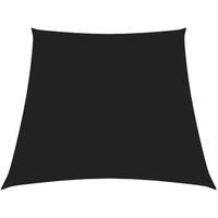 Sunshade Sail Oxford Fabric Trapezium 3/4x3 m Black