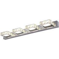 Crystal 4-Head LED Wall Light Bathroom Vanity Light