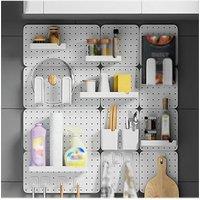 Pegboard Combination Kit Kitchen Wall Storage Shelf