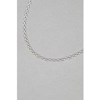 Silver Plated Recycled Gate Chain Necklace - Gift Pouch