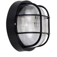 Pendle Black Outdoor Wall Bulkhead Light