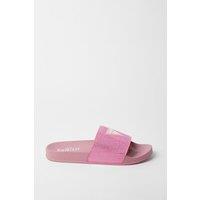 Beach Slides Strass Pink