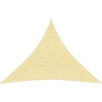 Sunshade Sail 160 g/m Beige 4x4x4 m HDPE