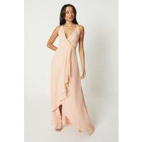 Debut London by Coast Waterfall Wrap Cross Back Bridesmaids Dress