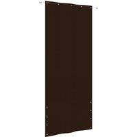 Balcony Screen Brown 100x240 cm Oxford Fabric