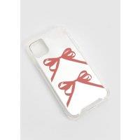 Bow Detail Mirrored Phone Case