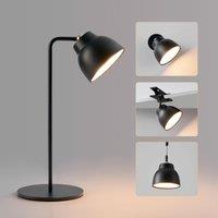 4 IN 1 Rechargeable Table Lamp, 360Rotate Magnetic Lamp-Black