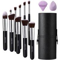 10 Pcs Milky Way Professional Makeup Brush Set for Foundation Powder Concealers Eye Shadows Blush