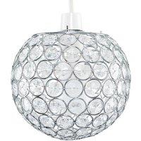 Ducy Acrylic Silver Ceiling Pendant Shade