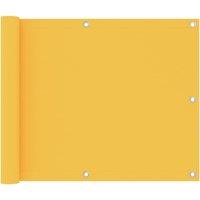 Balcony Screen Yellow 75x500 cm Oxford Fabric