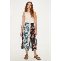 Mixed All Over Floral Spot Printed Skirt