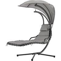 Bali Hanging Swing Lounger Chair With Canopy Hammock