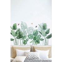 Rainforest Green Tropical Plant Decoration Wall Sticker