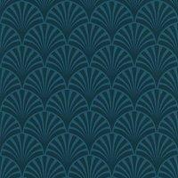 Noordwand couleurs & matires Wallpaper 20's Pattern Artdeco Blue