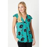 Petite Jersey V Neck Overhead Top