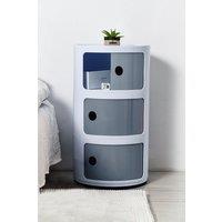 Multi-Tiered Plastic Storage Drawer Unit