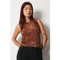 Knitted Space Dye Sleevless Top