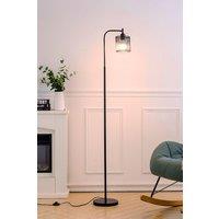 165.5cm Corner Standing Metal Floor Lamp with Foot Switch