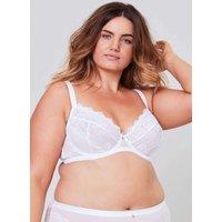 Lace & Logo Underwired Non Padded Bra