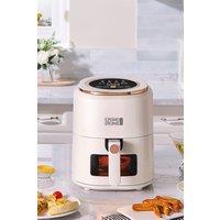 5L Beige Digital Touchscreen Air Fryer 8 Preset Menus with Timer Adjustable Temperature Control