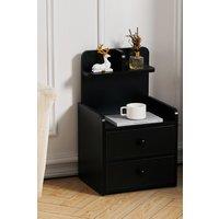 2 Drawer Wooden Bedside Table