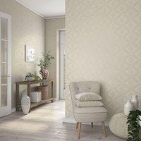 Noordwand Topchic Wallpaper Tone On Tone Diamonds Metallic Beige