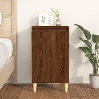 Bedside Cabinet Brown Oak 40x35x70 cm Engineered Wood