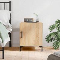 Bedside Cabinet Sonoma Oak 40x40x50 cm Engineered Wood