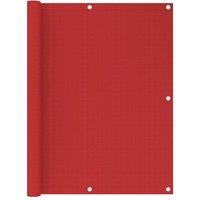 Balcony Screen Red 120x300 cm HDPE