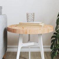 Table Top Round 40x3 cm Solid Wood Pine