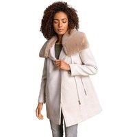 Formal Faux Fur Collar Coat