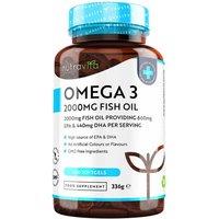 Omega 3 2000mg Pure Fish Oil 240 Soft Gels